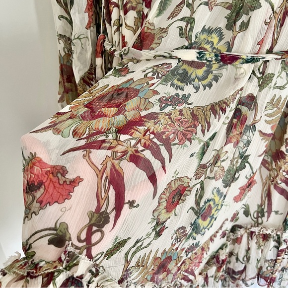 Ulla Johnson Anais Freesia Floral Silk Chiffon Minidress Size Small - Picture 10 of 12